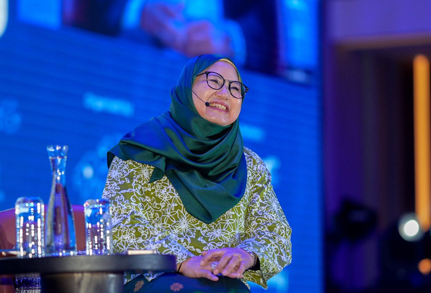 Siti Kamariah ketika sesi panel Forum Hasanah 2025. - Foto Yayasan Hasanah
