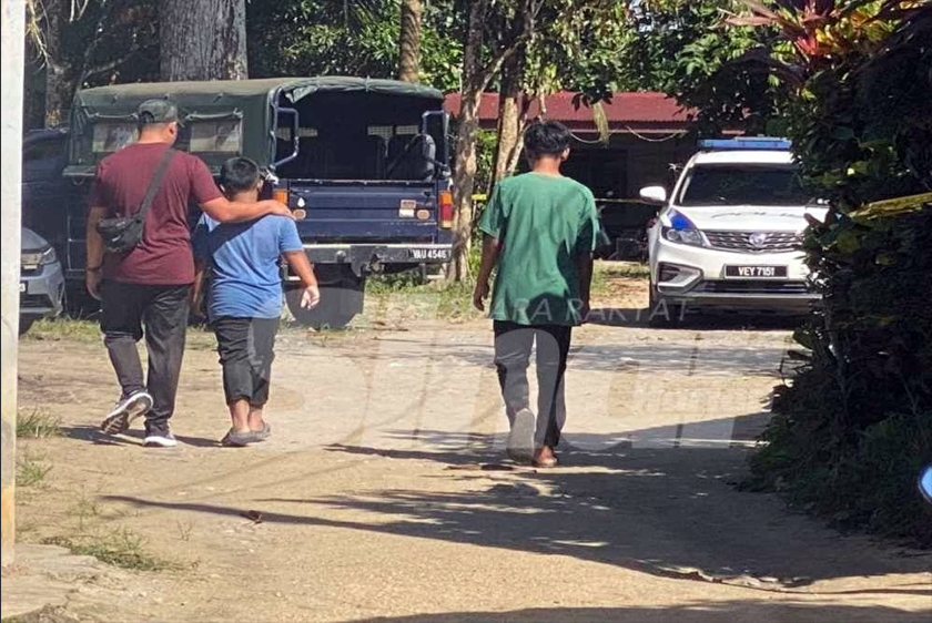 Seorang wanita maut ditikam suaminya sendiri dalam satu kejadian tragis di Kampung Paku, Gual Ipoh, di sini. - Foto Sinar Harian
