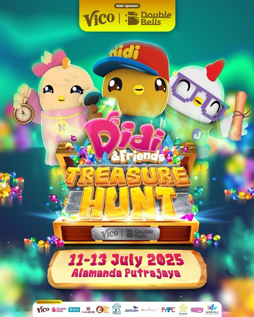 Didi & Friends Treasure Hunt yang berlangsung di Alamanda, Putrajaya selama 3 hari. - Foto Vico