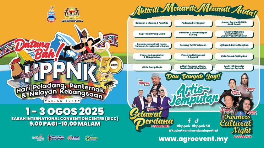 Pelbagai aktiviti menarik menanti pengunjung di HPPNK 2025 bertempat di Sabah International Convention Centre (SICC), Sabah. - Foto KPKM