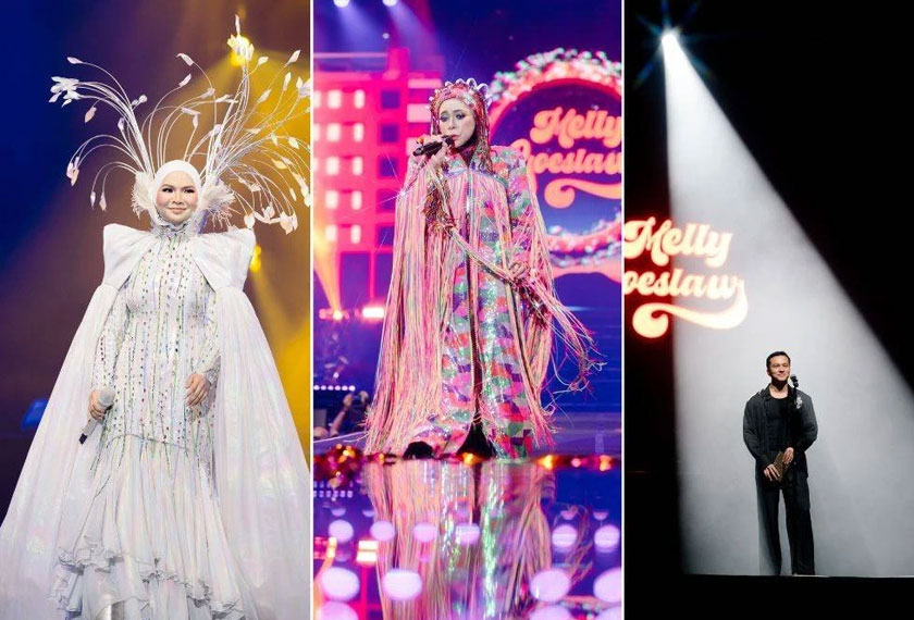 Melly Goeslaw turut menjemput Aina Abdul dan turut digegarkan dengan kehadiran pelakon popular, Nicholas Saputra. - Foto Sinal Harian