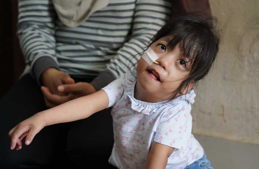 Adik Arissa Sabrina mengalami sakit jantung berlubang sejak dalam kandungan dan menerima bantuan perubatan MAIWP sejak tiga tahun lalu.