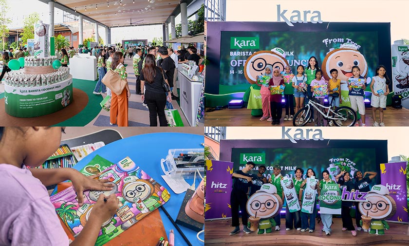 Pelbagai aktiviti menarik diadakan sempena pelancaran Kara Barista Coconut Milk. - Foto Kara Malaysia