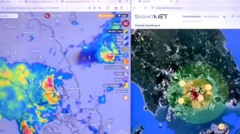 Data itu kemudian diproses menggunakan algoritma kecerdasan buatan (AI) untuk membina peta 3D sesaran elektrik awan secara masa nyata.