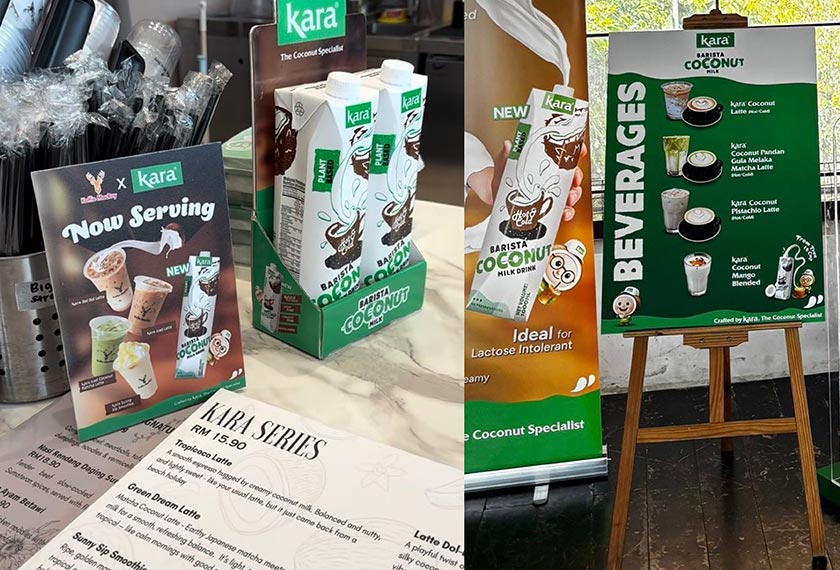Kara Barista Coconut Milk sesuai juga digabungkan dengan pelbagai resipi lain termasuk, Matcha. - Foto Kara Malaysia