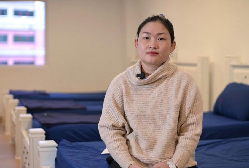 Shona Wan, 40, Penampang, menerima bantuan bermakna ketika menjaga bayi berusia dua bulan seorang diri.