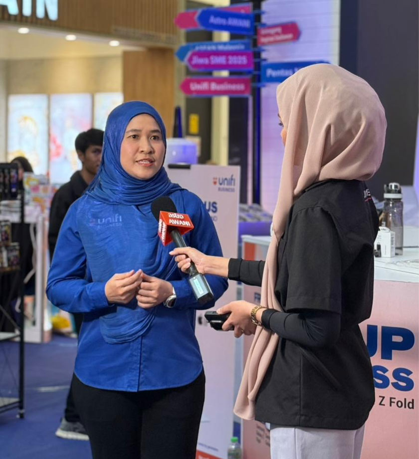  Nazlina ketika ditemu bual oleh wartawan, Nabilah Khaleeda untuk program Niaga AWANI.