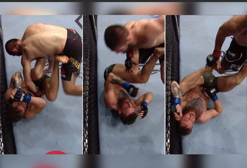 Khabib turut berkongsi sedutan pertarungan dengan McGregor di Instagram kepada lebih 40 juta pengikutnya. Foto Agensi/Sinar Harian