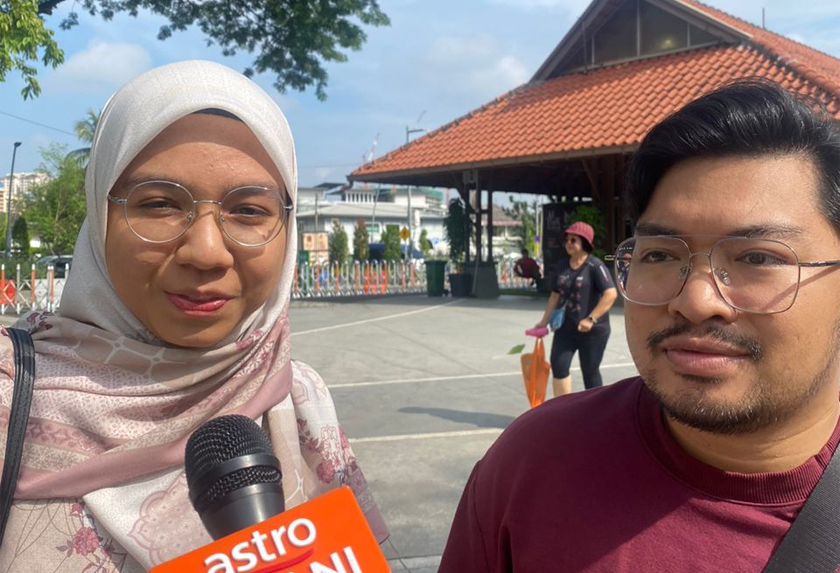 Hayani Abdul Rahim berkata, minat terhadap bunga dan taman mendorongnya mengajak suami berkunjung ke festival ini sempena cuti hujung minggu.