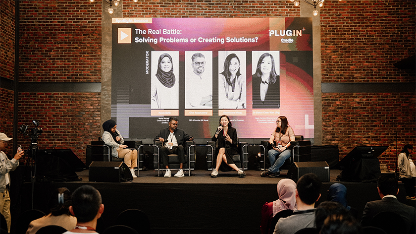 Sesi panel semasa persidangan Cradle PLUGIN yang pertama kali diadakan pada 2024 yang lalu. - foto/Cradle