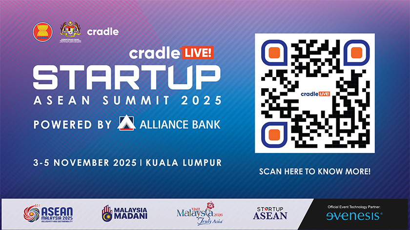 Norman dalam satu panel semasa Minggu Teknologi London 2025, mempromosikan pertumbuhan dan kemajuan dalam ekosistem permulaan Malaysia. - foto/Cradle