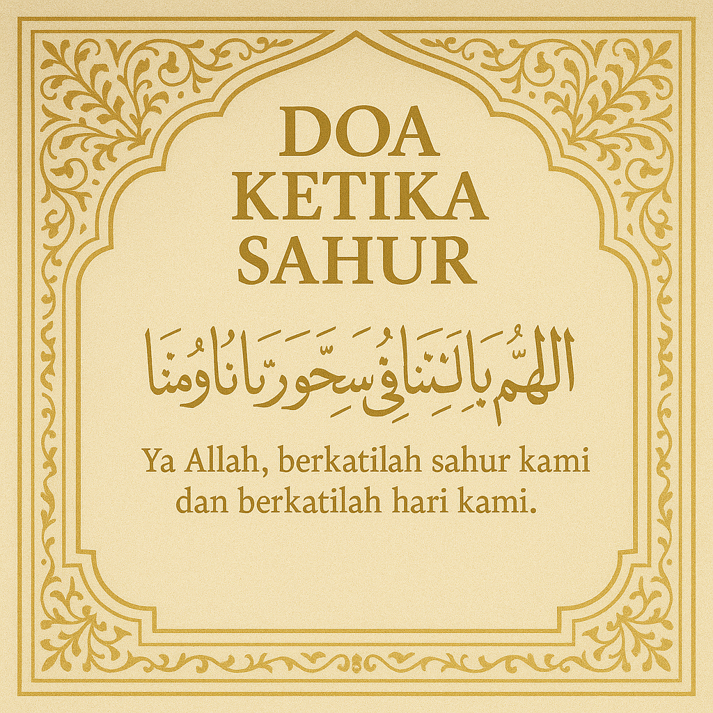 DOA SAHUR